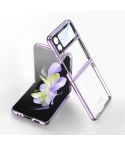 For Samsung Galaxy Z Flip4 GKK Integrated Electroplating All-inclusive Phone Case(Purple)