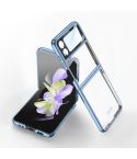 For Samsung Galaxy Z Flip4 GKK Integrated Electroplating All-inclusive Phone Case(Blue)