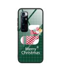 For Xiaomi Mi 10 Ultra Christmas Glass Phone Case(Christmas Socks)