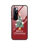 For Xiaomi Mi 10 Ultra Christmas Glass Phone Case(Christmas Trees)