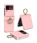 For Samsung Galaxy Z Flip4 GKK Ultrathin Hinge Full Coverage Phone Case with Ring Holder(Pink)
