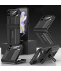For Samsung Galaxy Z Flip4 GKK Magnetic Fold Shockproof Protective Phone Case(Black)