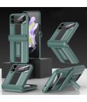 For Samsung Galaxy Z Flip4 GKK Magnetic Fold Shockproof Protective Phone Case(Green)
