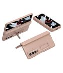 For Samsung Galaxy Z Fold4 GKK Magnetic Fold Full Coverage Anti Peep Phone Case(Gold)