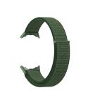 For Google Pixel Watch Nylon Woven Plastic Connector Watch Band(Army Green)
