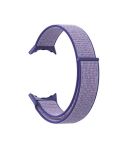 For Google Pixel Watch Nylon Woven Plastic Connector Watch Band(Blue Purple)