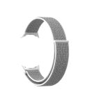 For Google Pixel Watch Nylon Woven Plastic Connector Watch Band(Grey)