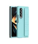 For Samsung Galaxy Z Fold4 Skin Feel Elastic Wristband Shockproof Phone Case(Green)