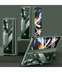 For Samsung Galaxy Z Fold4 Full Body Electroplating Hinge Phone Case(Green)