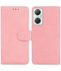 For Infinix Hot 20 5G Skin Feel Pure Color Flip Leather Phone Case(Pink)