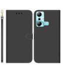 For Infinix Hot 20i Imitated Mirror Surface Leather Phone Case(Black)