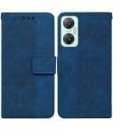 For Infinix Hot 20 5G Geometric Embossed Leather Phone Case(Blue)
