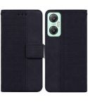 For Infinix Hot 20 5G Geometric Embossed Leather Phone Case(Black)