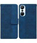For Infinix Hot 20s Geometric Embossed Leather Phone Case(Blue)