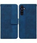 For Tecno Pova Neo 2 Geometric Embossed Leather Phone Case(Blue)