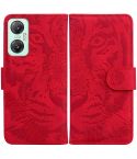 For Infinix Hot 20 5G Tiger Embossing Pattern Leather Phone Case(Red)