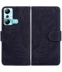 For Infinix Hot 20i Tiger Embossing Pattern Leather Phone Case(Black)