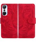For Infinix Hot 20s Tiger Embossing Pattern Leather Phone Case(Red)