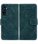 For Tecno Pova Neo 2 Tiger Embossing Pattern Leather Phone Case(Green)