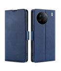 For vivo X90 Ultra-thin Voltage Side Buckle Horizontal Flip Leather Phone Case(Blue)