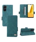 For vivo Y16 4G Magnetic Clasp Flip Leather Phone Case(Green)