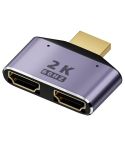 2 in 1 2K 60Hz HDMI Adapter with Indicator Lights