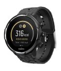 For Suunto 9 Rhombus Texture Silicone Watch Band(Black)
