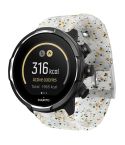For Suunto 9 Rhombus Texture Silicone Watch Band(Green Orange White)