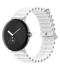 For Google Pixel Watch Ocean Silicone Watch Band(White)