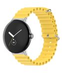 For Google Pixel Watch Ocean Silicone Watch Band(Yellow)