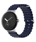 For Google Pixel Watch Ocean Silicone Watch Band(Midnight Blue)