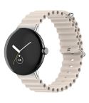 For Google Pixel Watch Ocean Silicone Watch Band(Starlight Color)
