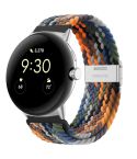 For Google Pixel Watch Metal Buckle Nylon Watch Band(Colourful)