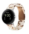 For Google Pixel Watch Three-beads Resin Watch Band(Nougat)