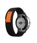 For Google Pixel Watch Loop Black Connector Nylon Watch Band(Black)