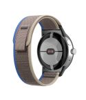 For Google Pixel Watch Loop Black Connector Nylon Watch Band(Blue)