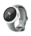For Google Pixel Watch Frosted PC Frame Tempered Film Integrated Watch Protective Case(White)