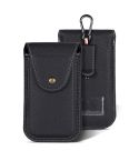 For 6.7 inch Mobile Phone PU Waist Bag(Black)