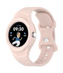 For Google Pixel Watch Leather Texture Silicone Integrated Watch Band(Light Pink)