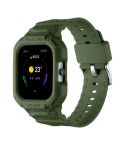 For Amazfit GTS 4 / 3 / 2 / 1 Universal Integrated Silicone Watch Band(Army Green)
