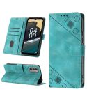 For Nokia G400 Skin-feel Embossed Leather Phone Case(Green)