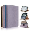 For 6 inch Rotating Universal Leather Tablet Case(Purple)