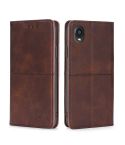 For Kyocera Digno BX2-Digno SX2-A101KC Cow Texture Magnetic Horizontal Flip Leather Phone Case(Dark Brown)