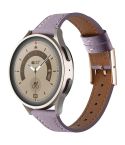 20mm Universal Genuine Leather Watch Band(Purple)