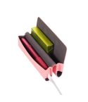 For IQOS ILUMA ONE Cross Pattern E-cigarette Leather Storage Bag(Pink)
