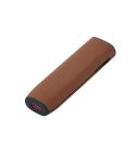 For IQOS ILUMA ONE Twill TPU+PU Electronic Cigarette Case with Lanyard(Brown)