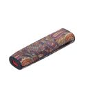 For IQOS ILUMA ONE TPU+PU Skinned Electronic Cigarette Protective Case with Lanyard(Cashew Flower Purple)