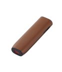 For IQOS ILUMA ONE Leather + TPU Electronic Cigarette Case with Lanyard(Brown)