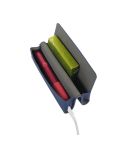 For IQOS ILUMA ONE Litchi Pattern Electronic Cigarette Leather Storage Bag(Dark Blue)