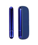 For IQOS ILUMA Silicone Electronic Cigarette Case Charging Compartment With Side Cover(Dark Blue)